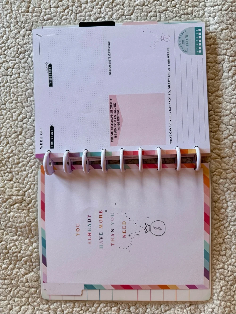 The Happy Planner Reflect & Grow Budget Guided Journal Finance Planner
